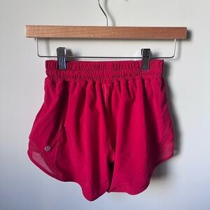 LULU Hotty hot athletica Women's Red Shorts